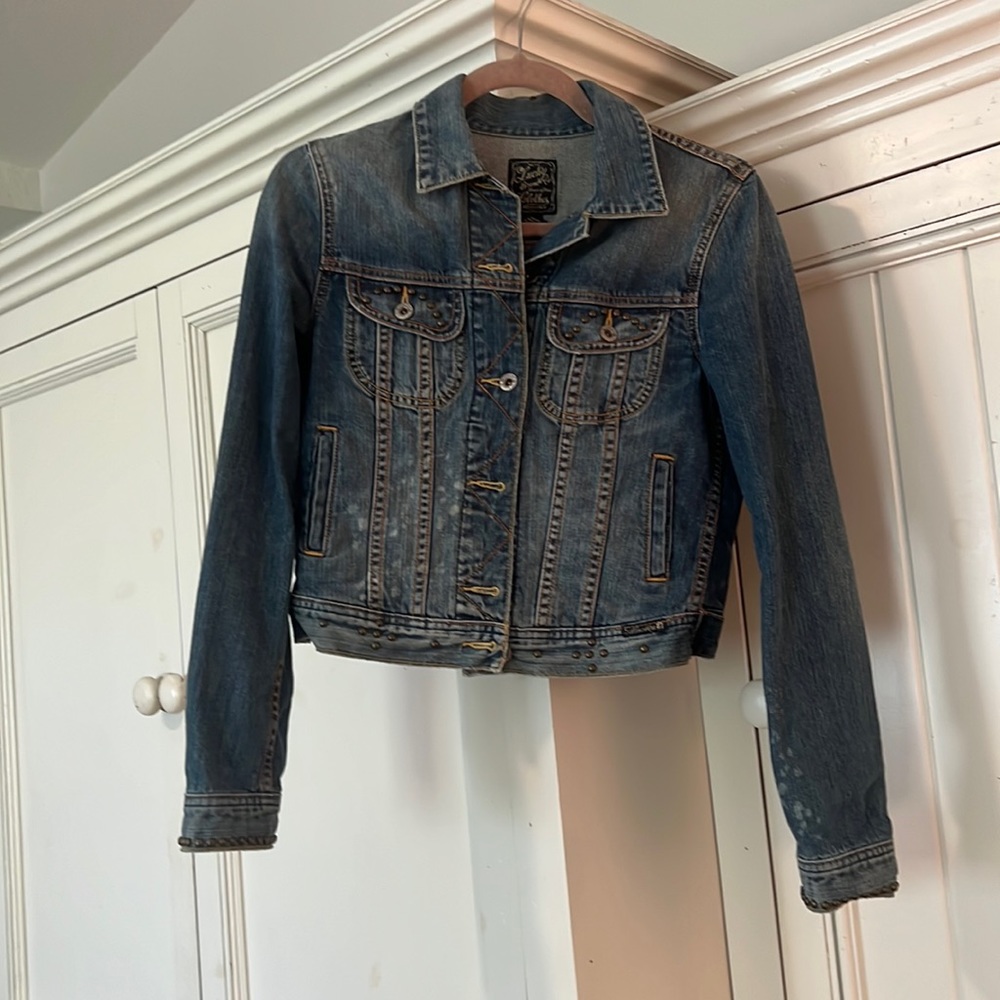 Lucky studded jean jacket